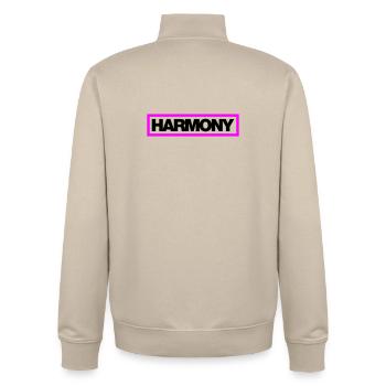 Typo HARMONY Contour 2C - Unisex Organic Zip Sweatshirt by Stanley/Stella - desert dust - Back - AI Model Male 185 dark (185cm)