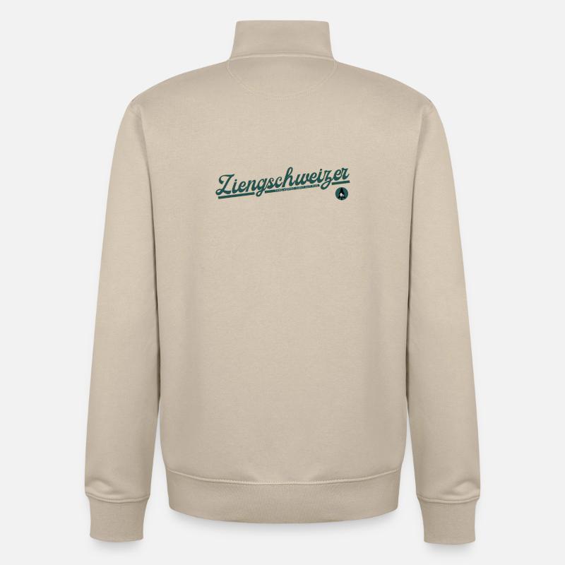 Ziengschweizer - Unisex Organic Zip Sweatshirt von Stanley/Stella - Cremebeige