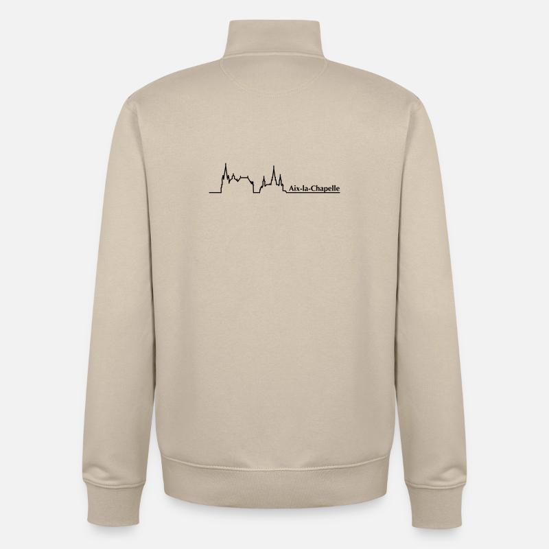 Aachen Skyline - Unisex Organic Zip Sweatshirt von Stanley/Stella - Cremebeige