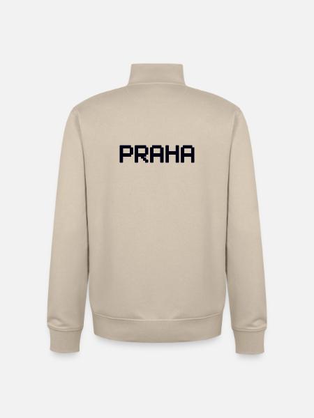 PRAHA Prague Prag - Unisex Organic Zip Sweatshirt by Stanley/Stella - desert dust