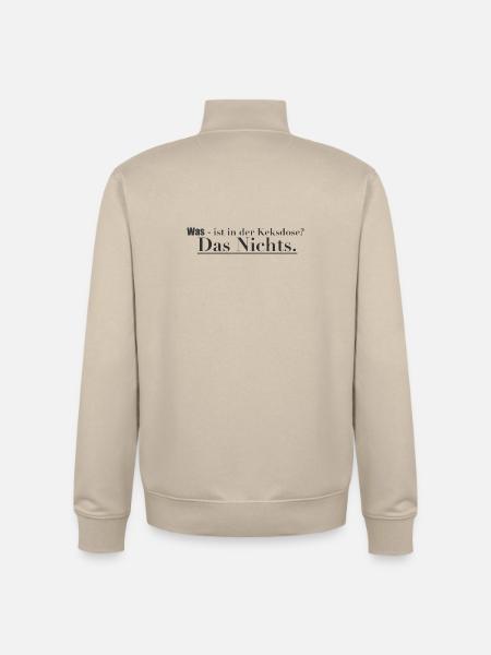 Das Nichts in der Keksdose - Unisex Organic Zip Sweatshirt von Stanley/Stella - Cremebeige