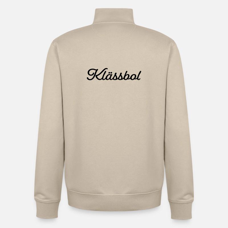 Klässbol schwarz - Unisex Organic Zip Sweatshirt von Stanley/Stella - Cremebeige