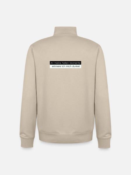 Bright moments - Unisex Organic Zip Sweatshirt by Stanley/Stella - desert dust
