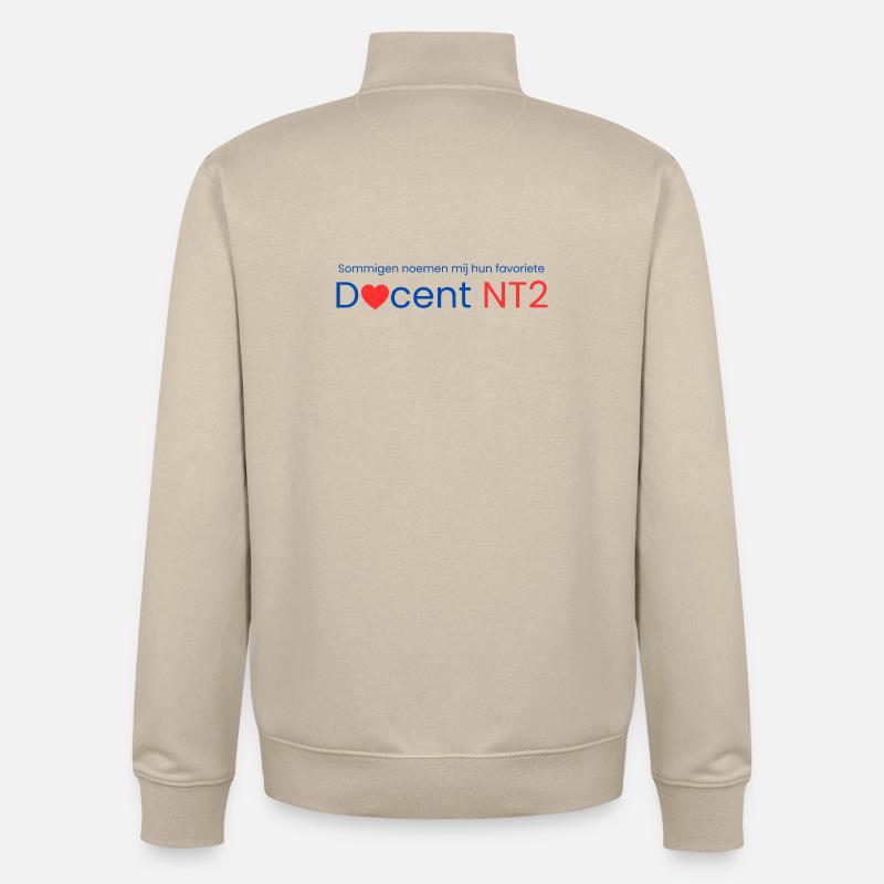 Professeur préféré de NT2 - Sweat zippé unisexe en coton bio Stanley/Stella - beige crème