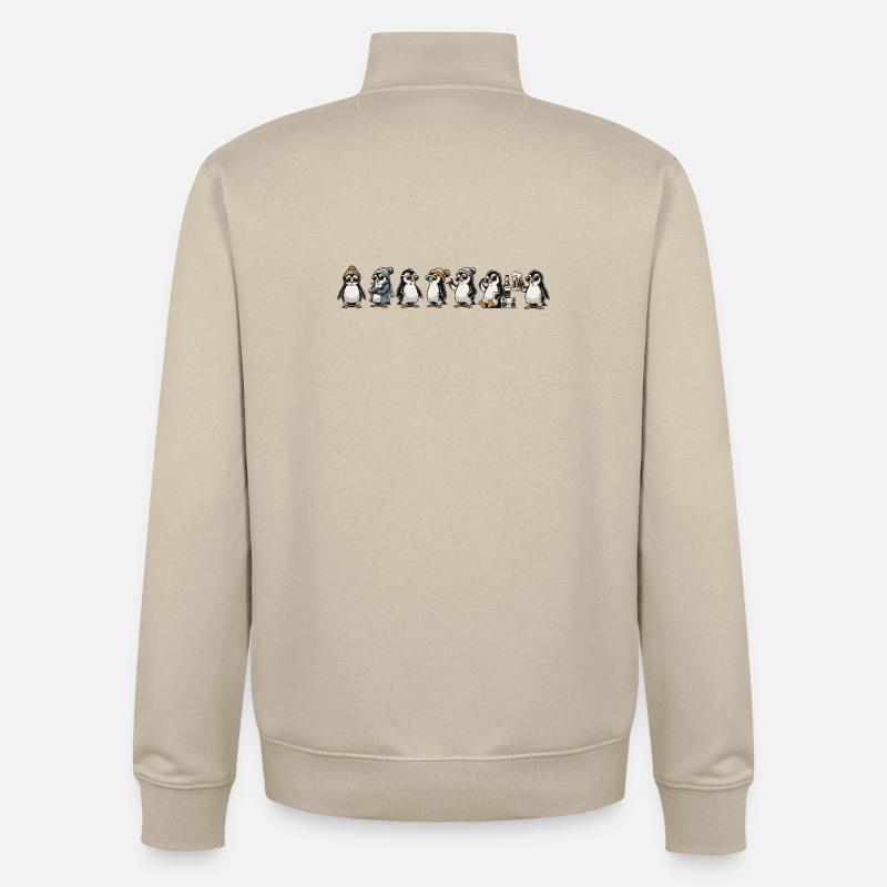 Ping frais - Sweat zippé unisexe en coton bio Stanley/Stella - beige crème