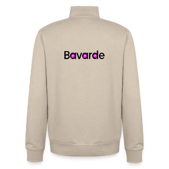 Bavarde - Sweat zippé unisexe en coton bio Stanley/Stella - beige crème - Dos - AI Model Male 185 dark (185cm)