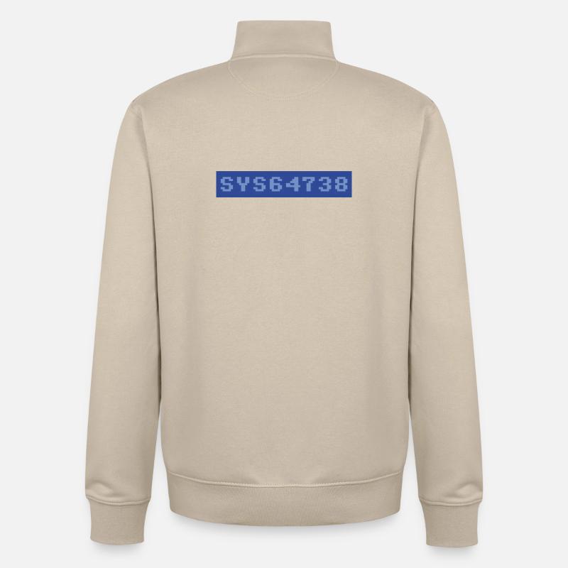64er: SYS64738 - Unisex Organic Zip Sweatshirt von Stanley/Stella - Cremebeige