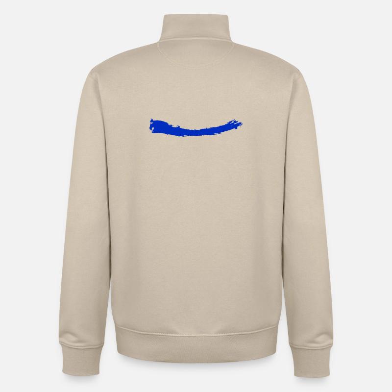 Pinsel | Brush | bleu - Unisex Organic Zip Sweatshirt von Stanley/Stella - Cremebeige