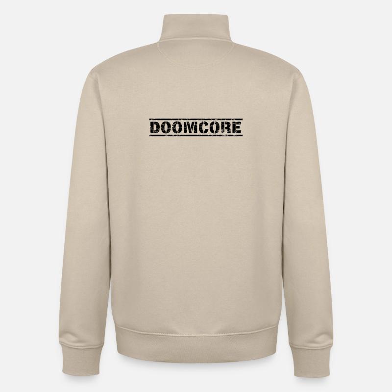 Doomcore - Unisex Organic Zip Sweatshirt by Stanley/Stella - desert dust