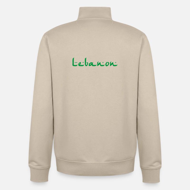 Liban - Sweat zippé unisexe en coton bio Stanley/Stella - beige crème