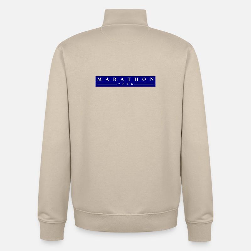 Marathon 2026 - Unisex Organic Zip Sweatshirt von Stanley/Stella - Cremebeige