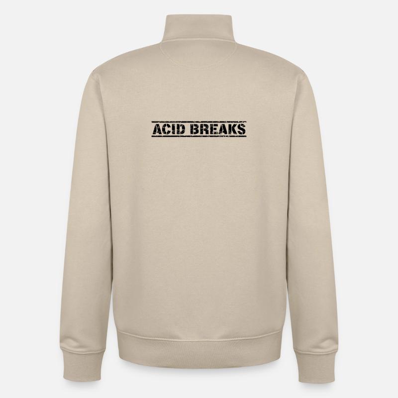 Acid Breaks - Unisex Organic Zip Sweatshirt by Stanley/Stella - desert dust