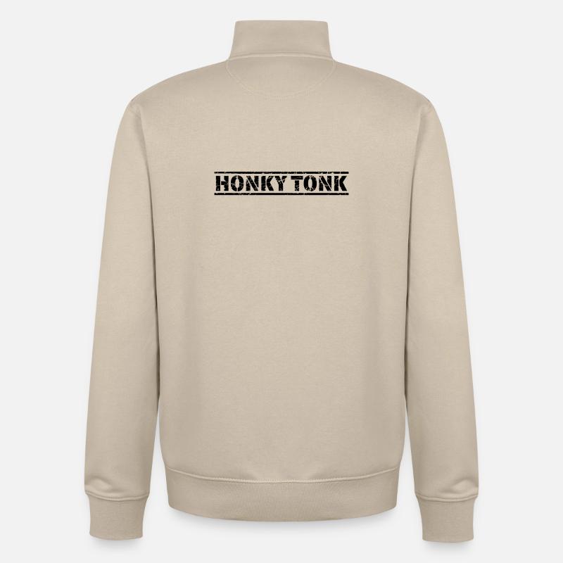 Honky Tonk - Unisex Organic Zip Sweatshirt von Stanley/Stella - Cremebeige