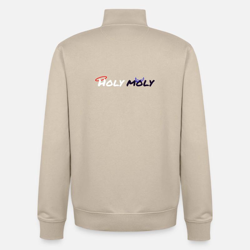 Heiliger Moly-Design - Unisex Organic Zip Sweatshirt von Stanley/Stella - Cremebeige