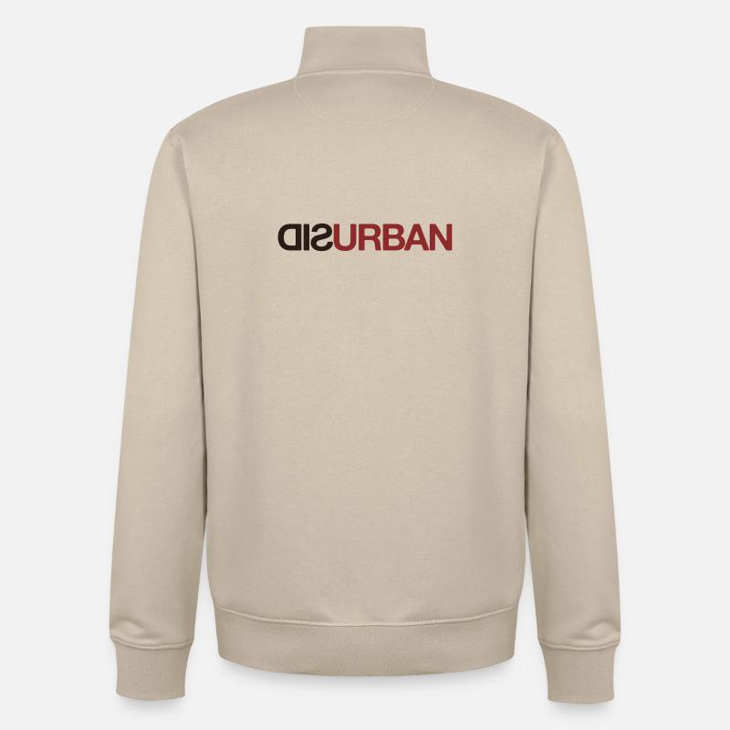 DISURBAN - Sweat zippé unisexe en coton bio Stanley/Stella - beige crème