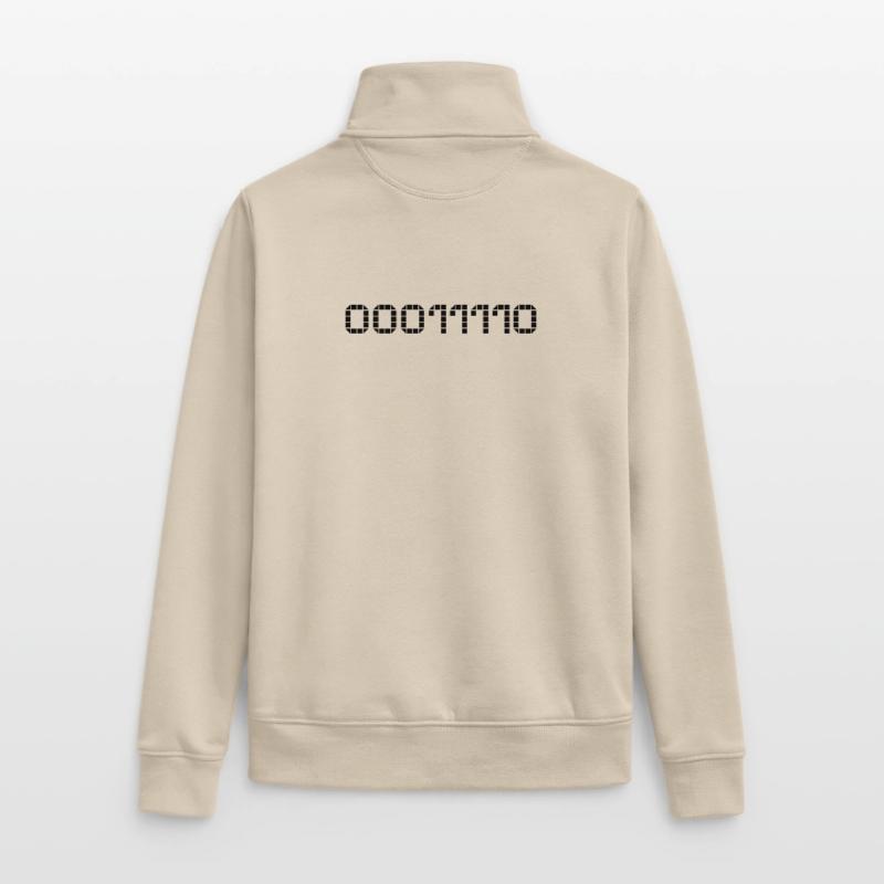 Binary notation - 30 Unisex Organic Zip Sweatshirt by Stanley/Stella