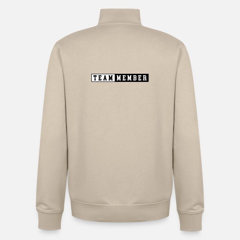 Équipier - Sweat zippé unisexe en coton bio Stanley/Stella - beige crème