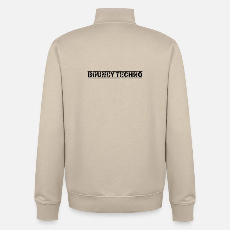Bouncy Techno - Unisex Organic Zip Sweatshirt von Stanley/Stella - Cremebeige
