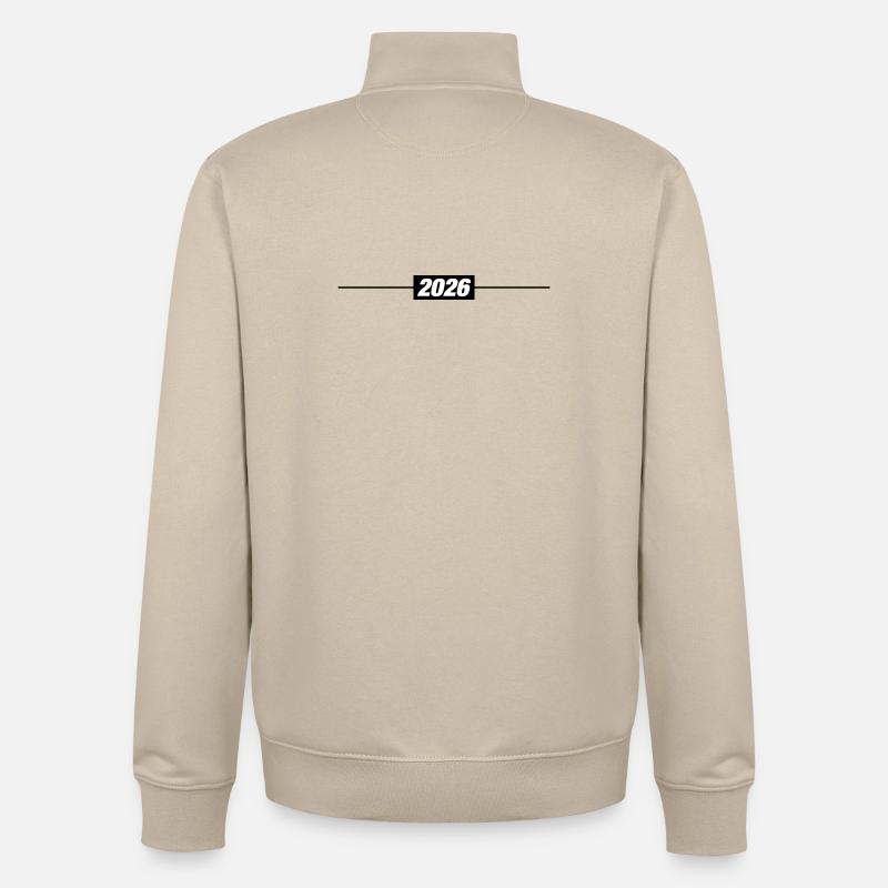 2026 Jahr Element - Unisex Organic Zip Sweatshirt von Stanley/Stella - Cremebeige