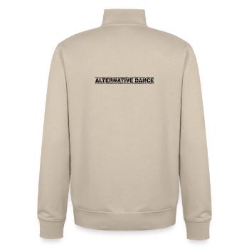 Alternative Dance - Unisex Organic Zip Sweatshirt von Stanley/Stella - Cremebeige - Hinten - AI Model Male 185 dark (185cm)