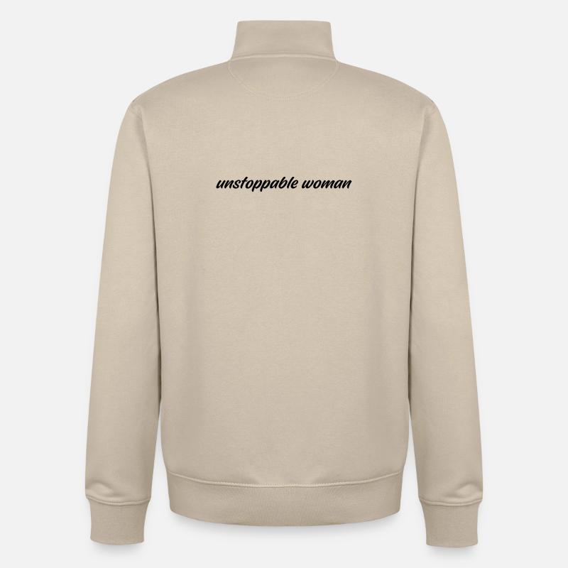 Imparable - Sweat zippé unisexe en coton bio Stanley/Stella - beige crème