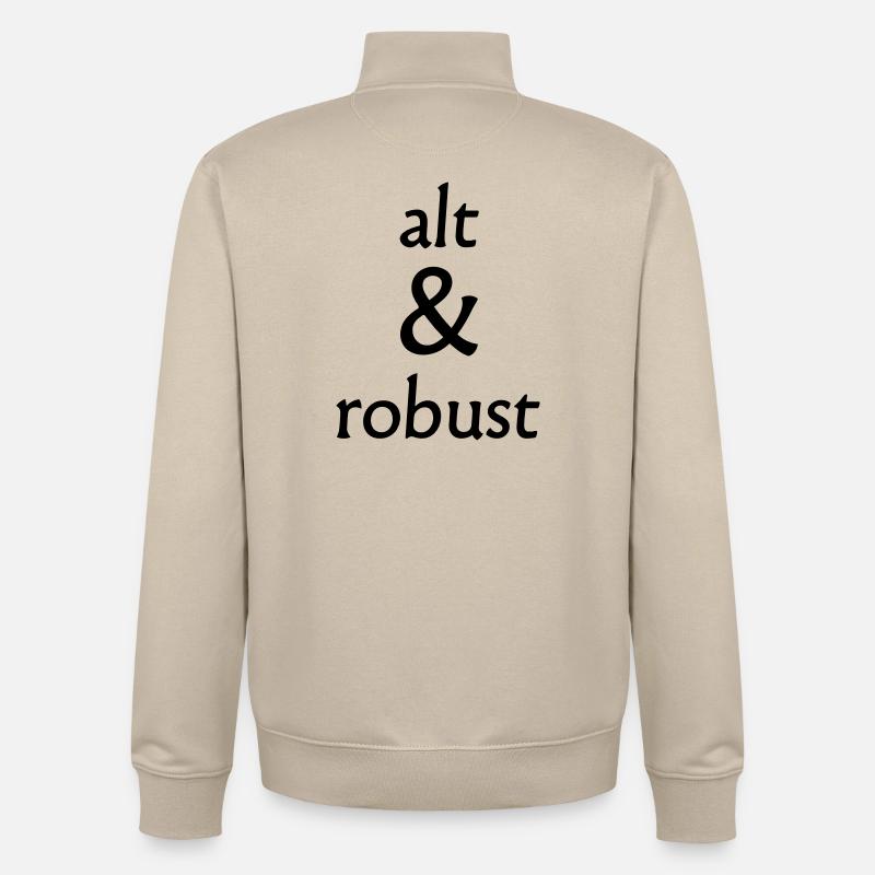 alt und robust - Unisex Organic Zip Sweatshirt von Stanley/Stella - Cremebeige