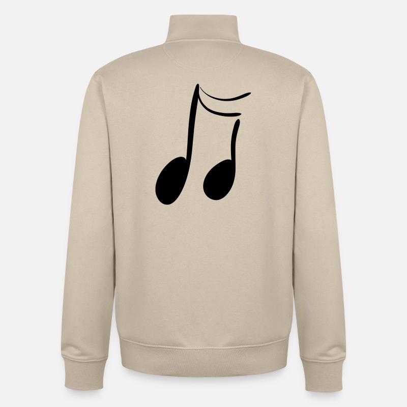 note - Sweat zippé unisexe en coton bio Stanley/Stella - beige crème