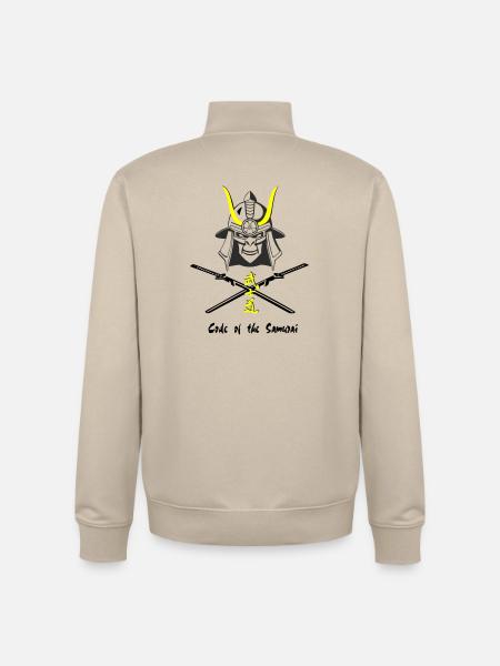 Samuraihelm Kabuto 4 - Unisex Organic Zip Sweatshirt von Stanley/Stella - Cremebeige