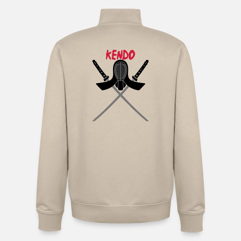 KENDO - Unisex Organic Zip Sweatshirt von Stanley/Stella - Cremebeige