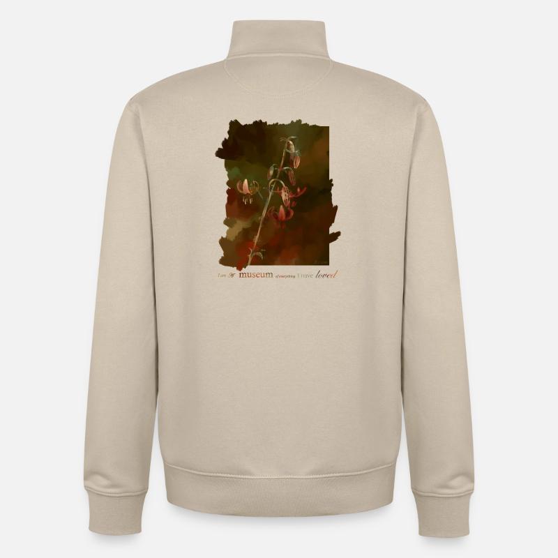Lys - Sweat zippé unisexe en coton bio Stanley/Stella - beige crème