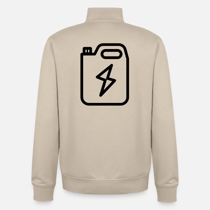 carburant - Sweat zippé unisexe en coton bio Stanley/Stella - beige crème