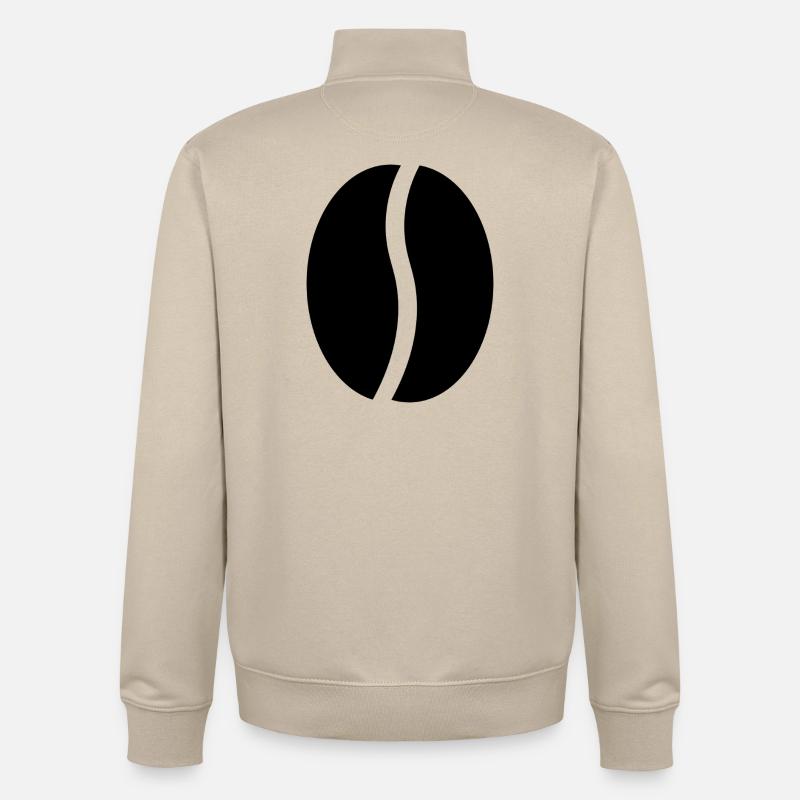 Kaffeebohnen - Unisex Organic Zip Sweatshirt von Stanley/Stella - Cremebeige