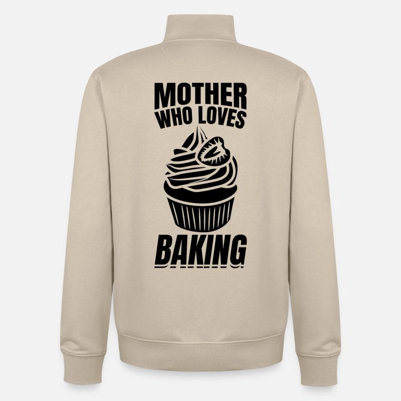 Bäckerin Mutter - Unisex Organic Zip Sweatshirt von Stanley/Stella - Cremebeige