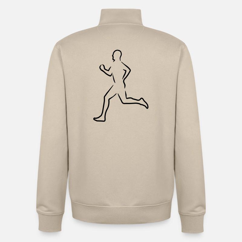 6061912 121582003 Laeufer - Sweat zippé unisexe en coton bio Stanley/Stella - beige crème