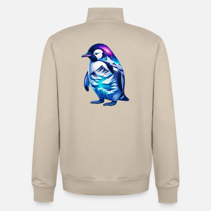 Pingouin - Sweat zippé unisexe en coton bio Stanley/Stella - beige crème
