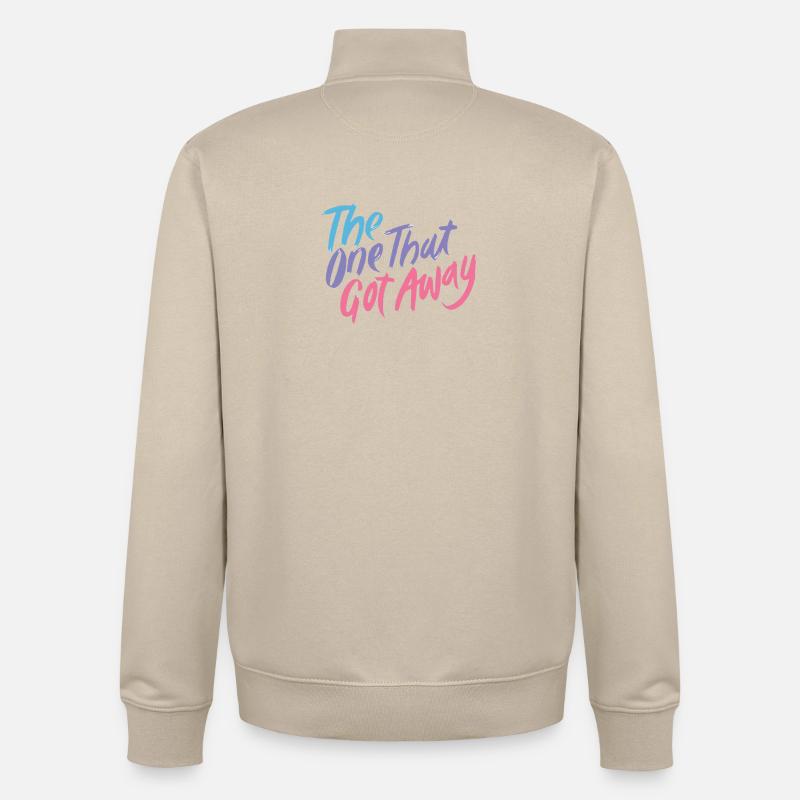 Celui qui s’est échappé Gradient - Sweat zippé unisexe en coton bio Stanley/Stella - beige crème