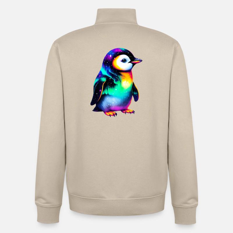 Pingouin - Sweat zippé unisexe en coton bio Stanley/Stella - beige crème