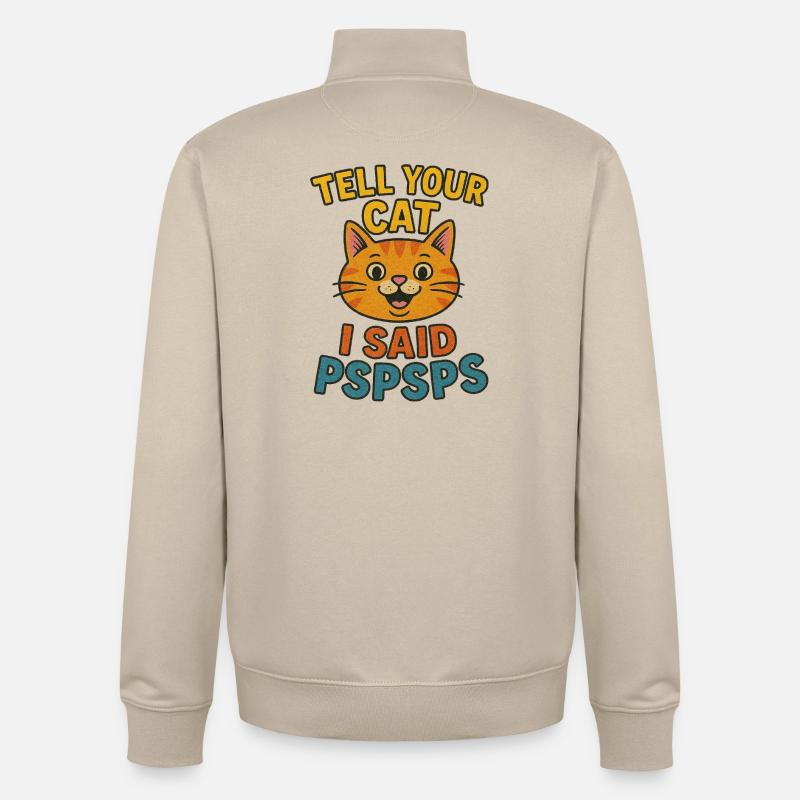 PSPSPS - Unisex Organic Zip Sweatshirt von Stanley/Stella - Cremebeige