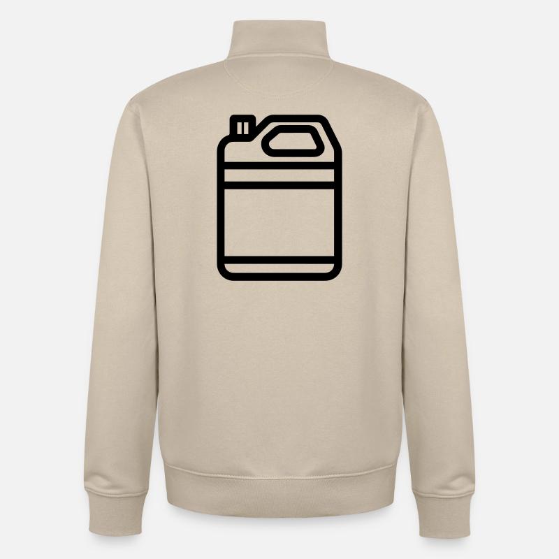 bidon - Sweat zippé unisexe en coton bio Stanley/Stella - beige crème
