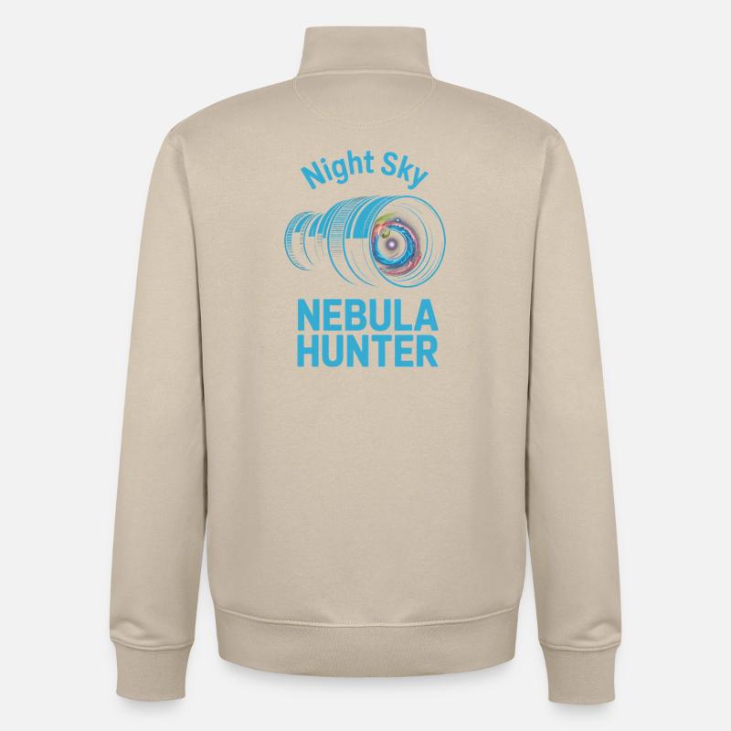 Night Sky Nebula Hunter - Unisex Organic Zip Sweatshirt by Stanley/Stella - desert dust
