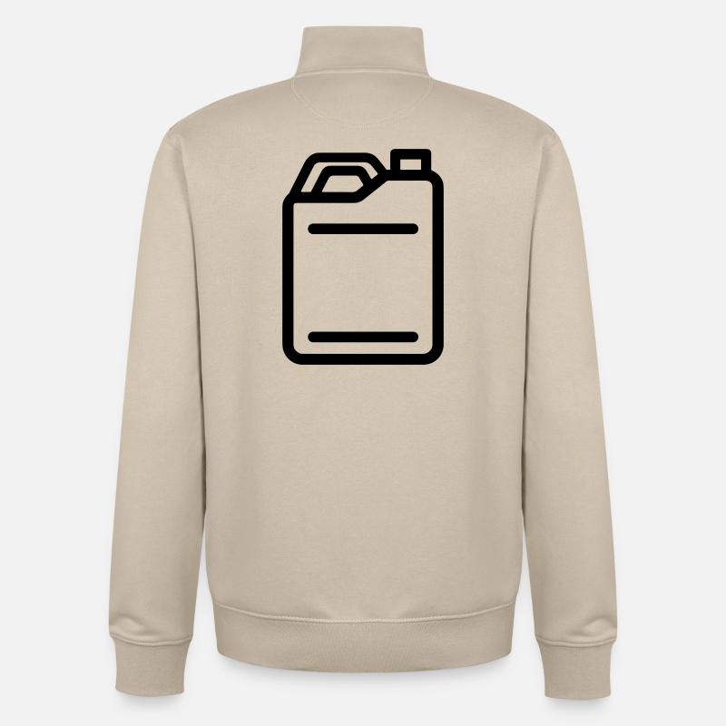 jerrican - Sweat zippé unisexe en coton bio Stanley/Stella - beige crème
