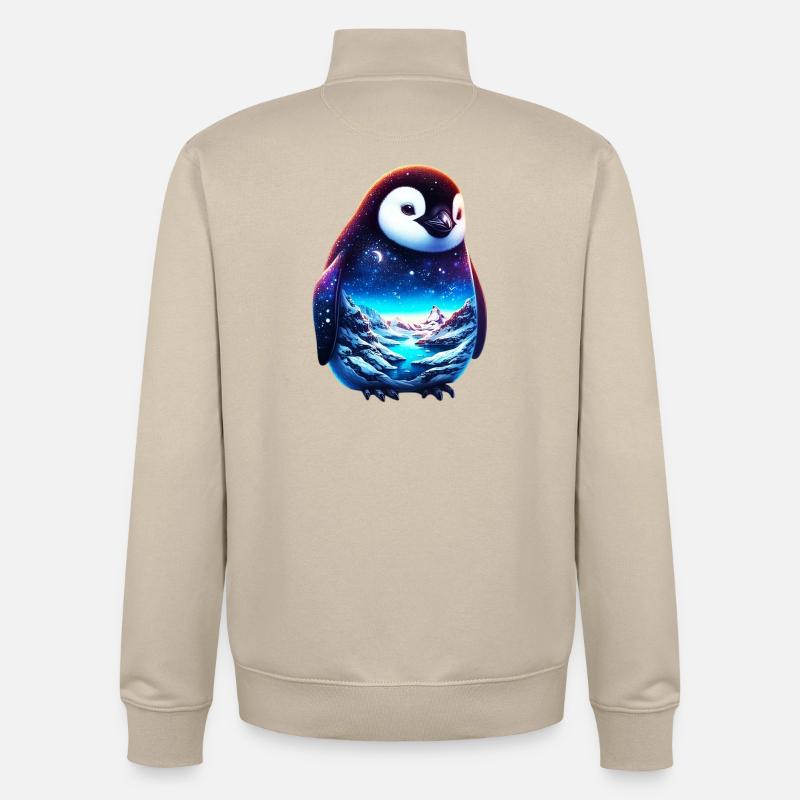 Pingouin - Sweat zippé unisexe en coton bio Stanley/Stella - beige crème