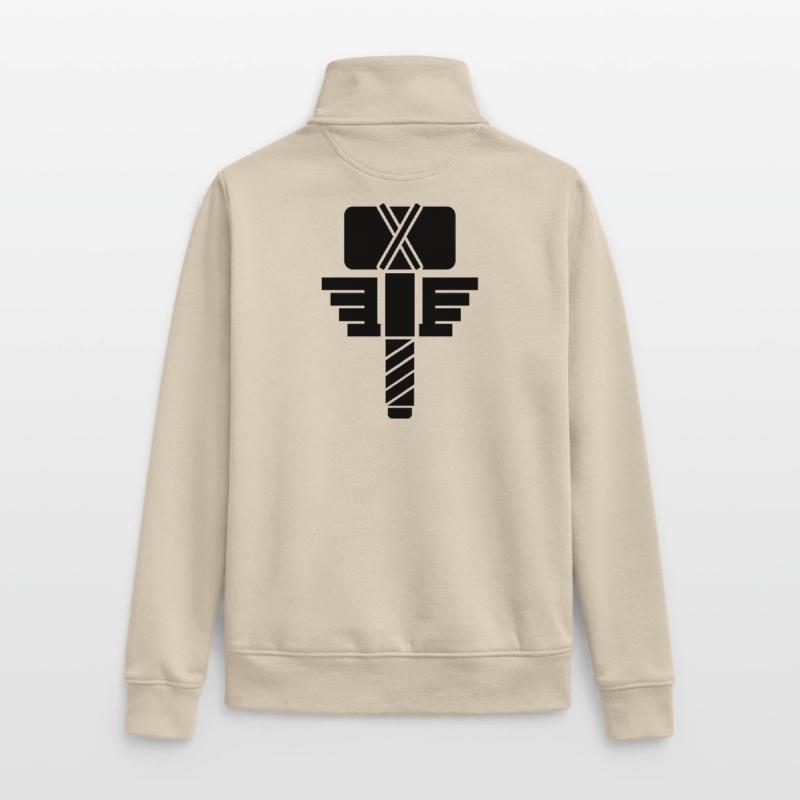 Thor Hammer – Wikinger Mjölnir Comic Superheld Unisex Organic Zip Sweatshirt von Stanley/Stella