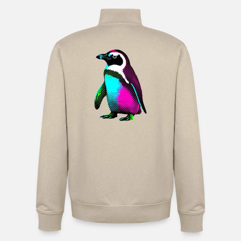 Pingouin - Sweat zippé unisexe en coton bio Stanley/Stella - beige crème