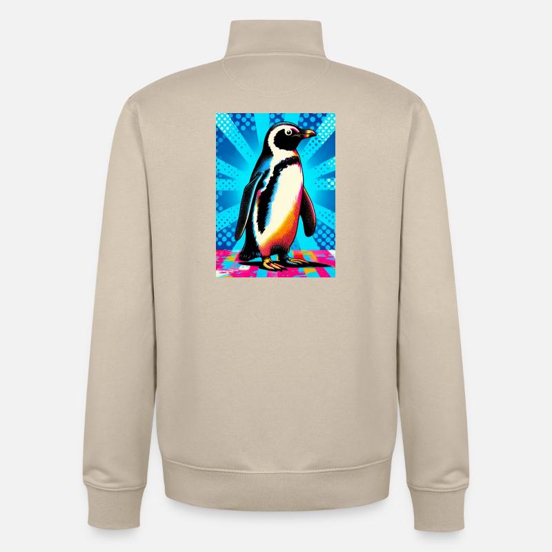 pingouin - Sweat zippé unisexe en coton bio Stanley/Stella - beige crème