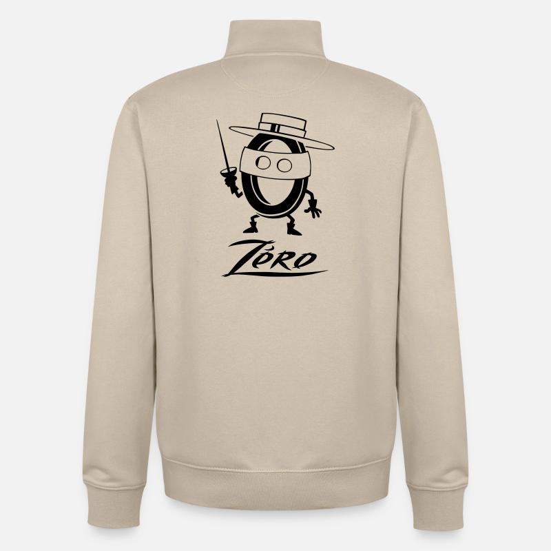 Super zéro flex - Sweat zippé unisexe en coton bio Stanley/Stella - beige crème