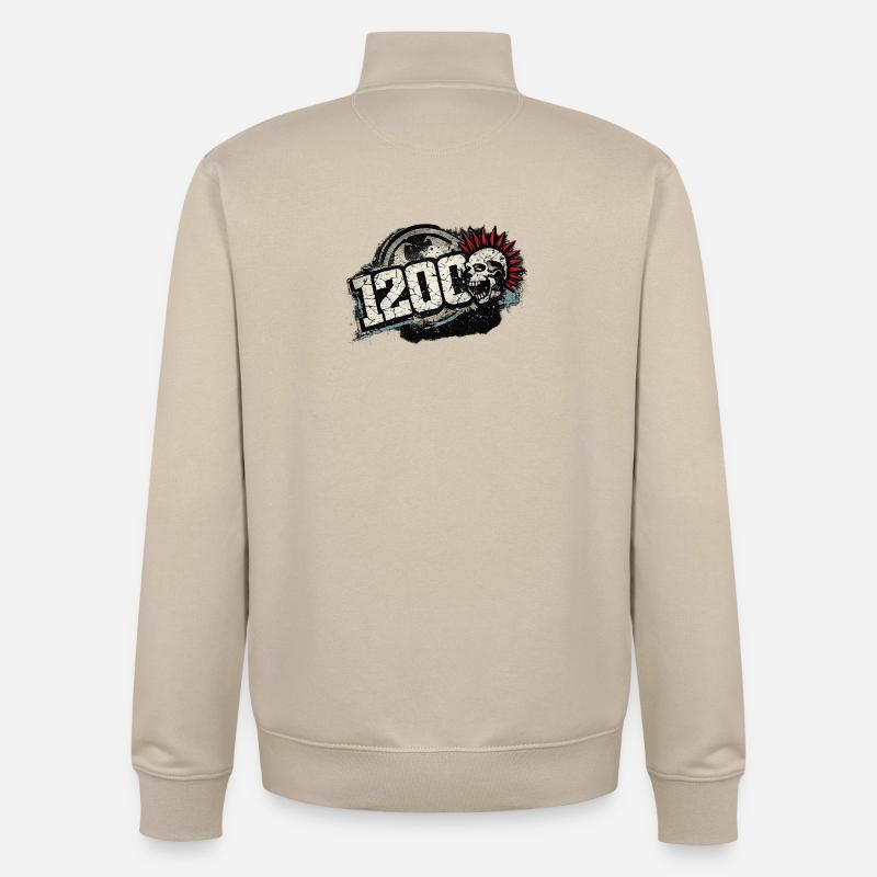 1200_Punk - Sweat zippé unisexe en coton bio Stanley/Stella - beige crème