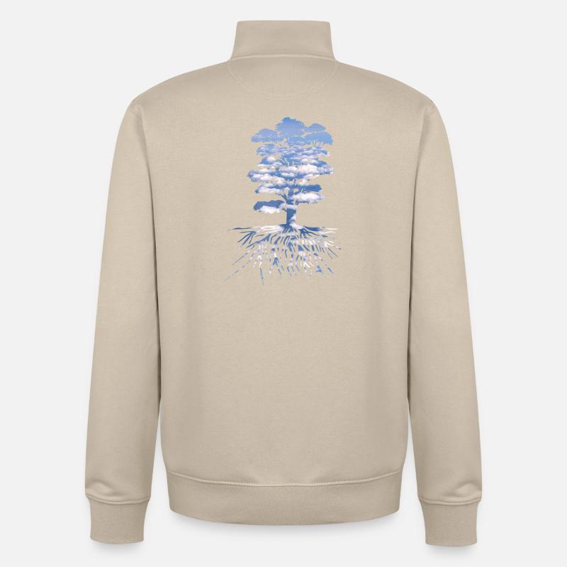 The Tree - Unisex Organic Zip Sweatshirt by Stanley/Stella - desert dust