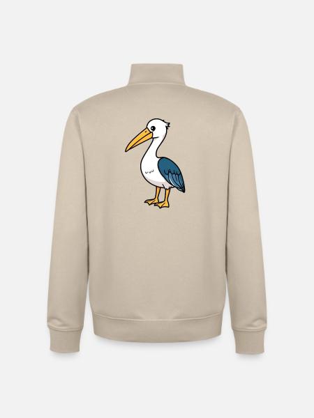 Pelican - Unisex Organic Zip Sweatshirt by Stanley/Stella - desert dust