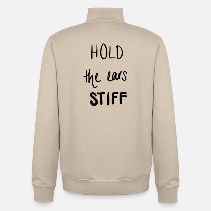 Hold the ears stiff - Unisex Organic Zip Sweatshirt von Stanley/Stella - Cremebeige